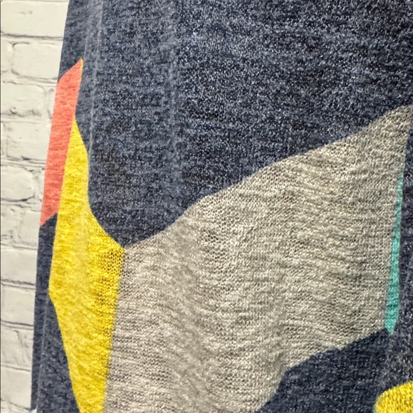 Flamingo Urban Chevron Patterned Light Sweater Women's Top with buttons accents - Picture 6 of 7